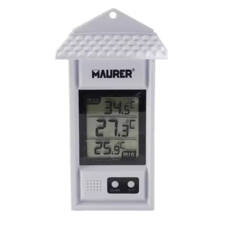 Termometro digital interiores / exteriores con indicador de temperatura maxima y minima - 1