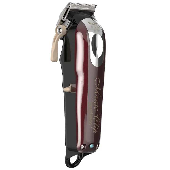Wahl Cordless Magic Clip - Cortapelos para Difuminar - Máquina de Cortar Pelo para Hombre, Rojo - 1
