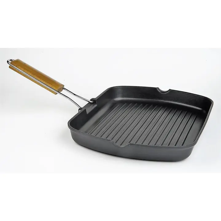 VIER Asador Rectangular Aluminio Fundido Antiadherente Full Induction 36*25cm - 1
