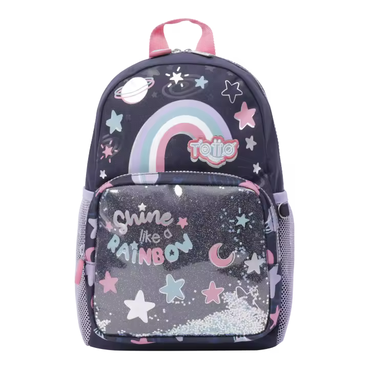 Totto Mochila escolar Shainy -Dimensiones:21.5 x 30.5 x 9.5 cm-Material:Poliester - 1