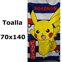 Toalla de playa pokemon pikachu,Toalla de baño,MICROFIBRA 100% POLYESTER,MEDIDAS 70x140cm,cm,fespu - details 0