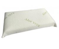 Almohada  viscoelástica aloe vera  70 cm de largo  con relleno 100% adaptable,  con funda de aloe vera que se puede quitar y lavar, ergonómica, se ajusta bien al cuello y la cabeza, y tiene un tratamiento que ayuda a prevenir bacterias. - details 0