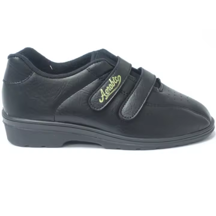 ALFONSO 1204 Zapatillas casual de mujer con velcro negro 523 - 1