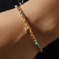Pulsera Hecha a Mano Go2boho Con Cuentas De Cobre Multicolor Y Letras Colgante Para Mujeres Y Hombres Joyería De Festival - details 0