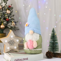 Nueva Muñeca De Conejo De Pascua Sin Cara Muñeco De Paja De Conejo Para Decoración De Escritorio Juguete De Enano De Primavera Regalo De Fiesta - details 1