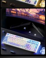Teclado Mecánico AULA F98X 99 Teclas Tri-modo Intercambiable RGB Ajustable Para Juegos De Esports Con Interruptores Magnéticos - details 4