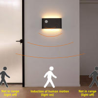Lámpara De Pared Moderna LED Con Sensor De Movimiento Exterior Impermeable Para Iluminación De Jardín Pasillo Y Courtyard Color Blanco/Negro/Ceniza - details 0