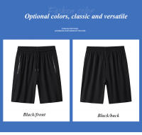 Shorts De Running Para Hombre Pantalones Cinco Puntos De Seda Helada Talla Grande Disponible En Tamaños 5XL-9XL - details 6