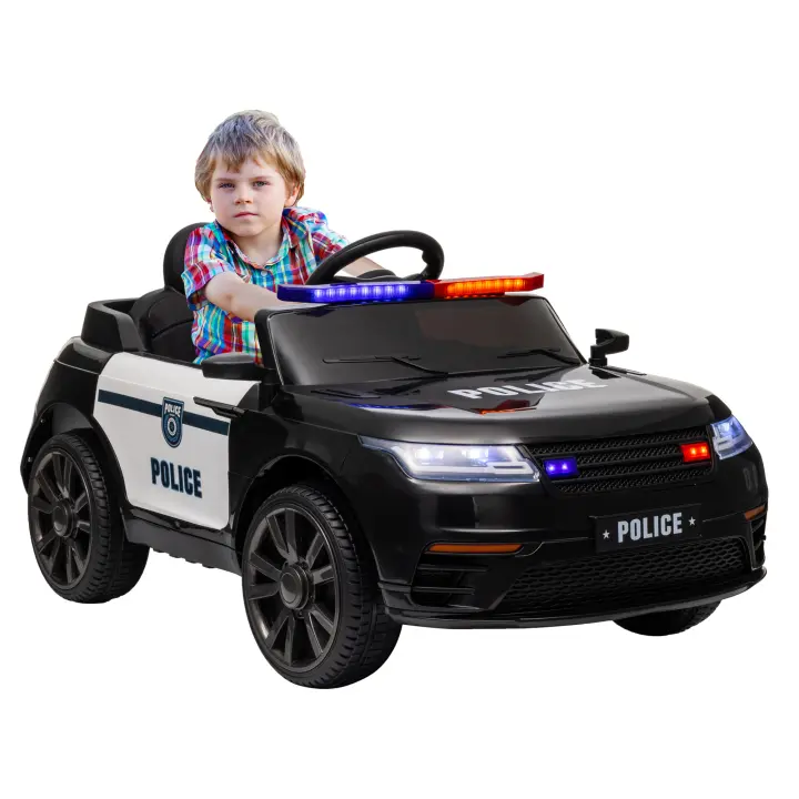 AIYAPLAY Coche Eléctrico para Niños de +3 Años Carro Eléctrico Infantil Camión de Bomberos para Niños con Batería 12V Sirena Faros Bocina Música y Herramientas de Bombero - 1
