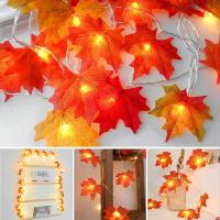 Luz De Maple Artificial 3/5M Hojas De Árbol De Navidad Decoración De Jardín Guirnalda Lámpara Para Fiesta Y Decoración Del Hogar - details 0
