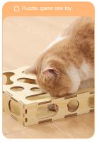 Juguete Para Gatos Rueda Giratoria Y Ratón De Pelota Juego De Puzzle Con Palillo Telescopio Almohadilla De Arañado Self Hi Leaker Para Sofocación - details 5