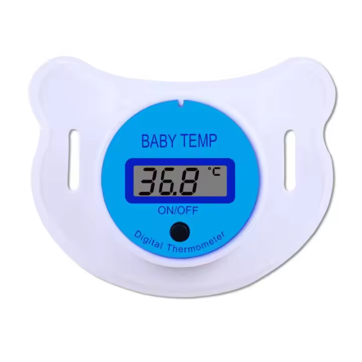 BIT Termómetro Electrónico para chupete para bebé, termómetro Digital inteligente para niños, termómetro Oral Celsius para niños/Fahrenheit - 1