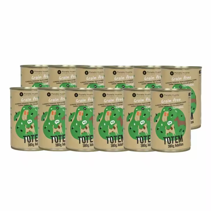 Planeta Huerto Pack 12 X Comida Húmeda Grain Free Superpremium para Perro Pollo y Pato 380 G - 1