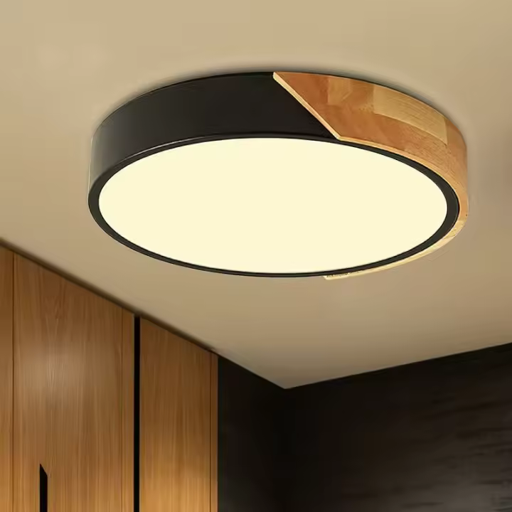Luces de Techo LED Negras de Diseño Elegante para Dormitorio y Sala de Estar - 1