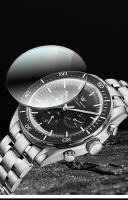 Reloj Mecánico Para Hombre Welly Merck WM170 Resistente Al Agua 200M Estilo Casual Clásico Y Business Con Fase De La Luna Material De Acero Inoxidable - details 2