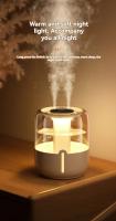 Humidificador USB De Gran Capacidad 6.8L Doble Rociador Para Casa Dormitorio Oficina Habitación Con Pequeño Luz Nocturna - details 8
