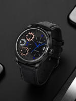 Reloj De Cuarzo Para Hombre TOMI Con Correa Desmontable Estilo Negocios Y Sencillo Caja De Regalo De Fiestas Material De Pulsera PU Calendario Completo Resistente Al Agua - details 11