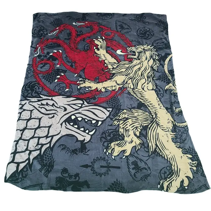 Manta Sofá Coral Oficial Juego de Tronos 150X200 cm Game Of Thrones 214002-Koc Dhestia Home  00278 - 1