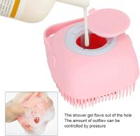 Perro gato champú cepillo, cepillo de mascotas perro mascota cepillo de baño peine aseo ducha masaje aseo ducha peine cepillo para perro gato mascota - details 0
