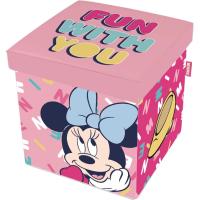 Caja Organizadora con Tapa, Cubo de Tela Guardatodo para Ropa, Libros, Juguetes, Pelotas, y Asiento Infantil para Sentarse 30 x 30 x 30 cm - details 0