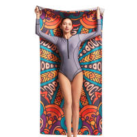 Toalla De Playa HiTurbo De Microfibra Secado Rápido Ultraligera Y Super Absorbente Con Estampado Bohemio Para Natación Y Fitness - details 9