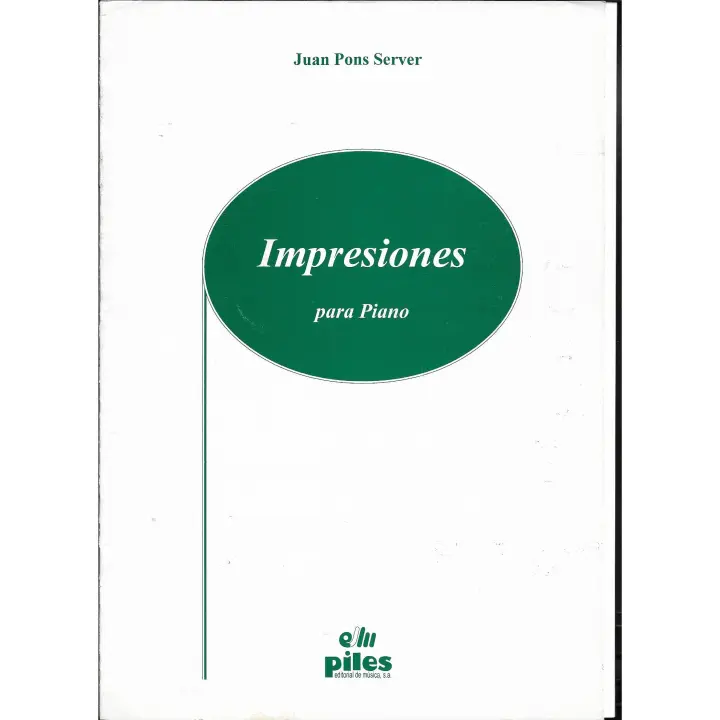 Pons, Juan. Impresiones para Piano - 1