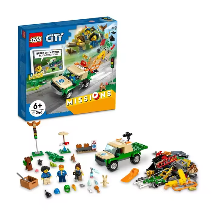 LEGO City Missions 60353 Misiones de Rescate de Animales Salvajes edad a partir de 6 años 23L60353 - 1