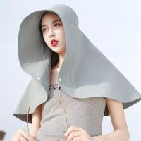 Gorro De Pescador Con Cubierta Facial Y Guardabarros Chaqueta De Sol Con Botón De Cierre Protección Solar Unisex Para Playa Primavera Y Verano Material Poliéster - details 7