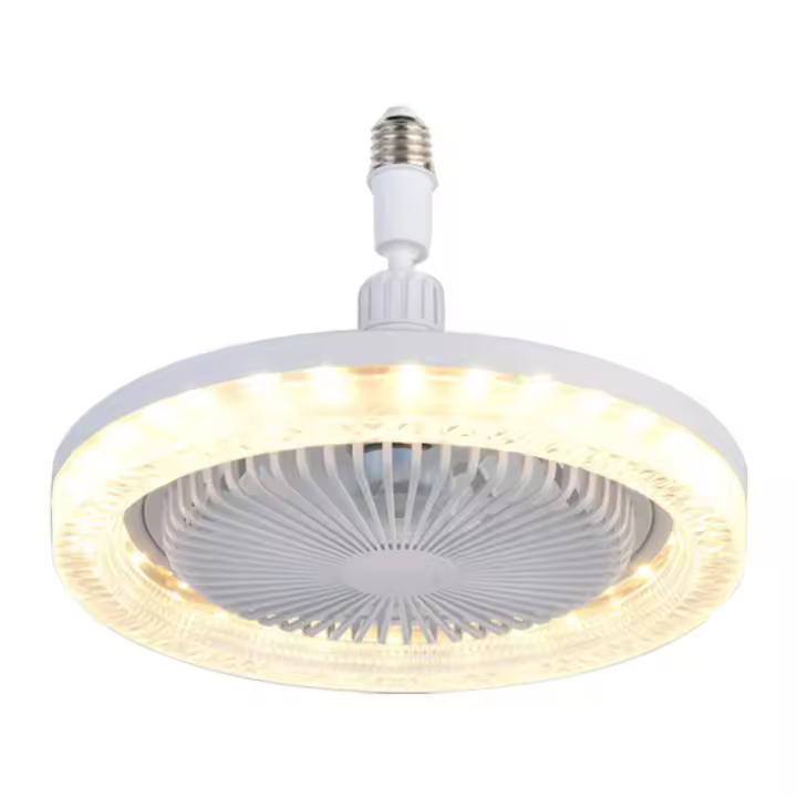 Ventilador De Techo Inteligente 3 En 1 Con Control Remoto Base De Iluminación E27 85-265v Adecuado Para Dormitorio Y Sala - 1