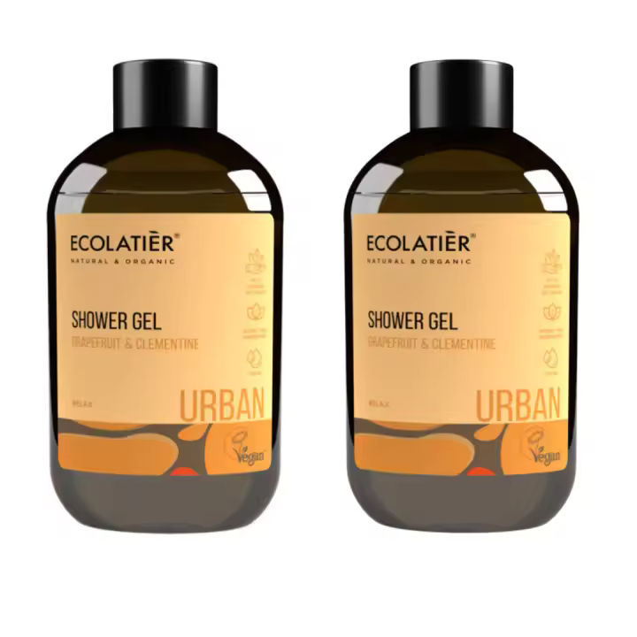 Ecolatier Gel de Ducha Pomelo y Clementina – Limpieza Suave que Nutre e Hidrata la Piel con Aceite de Pomelo, Extractos de Clementina, Resina de Croton Lechleri y Moringa. Enriquecido con Vitaminas B5, B6, C y E. Fórmula Vegana con 97% - 1