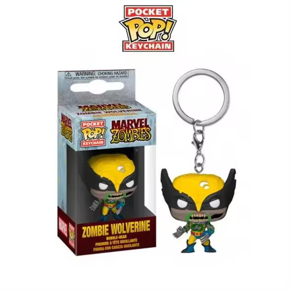 Pocket Pop llavero Zombie Wolverine Funko - 1