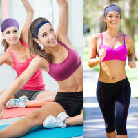 Nueva Bandeja De Cabello De Algodón Para Mujer En Verano Ancha Elástica Suave Deporte Yoga Correr Sudoración Tenis Gimnasio - details 1