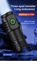Nueva Linterna Táctica Ultra Potente Con 3 LEDs Recargable Por USB Torcha LED De Alta Potencia Con Imán Lámpara De Mano Mini - details 0