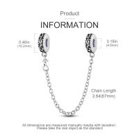 Nueva Cadena De Seguridad Platinada En Plata Con Encantos De Gato Rosa Luna Y Estrella De Silicona Para Pulseras Y Collares DIY Colorido - details 23
