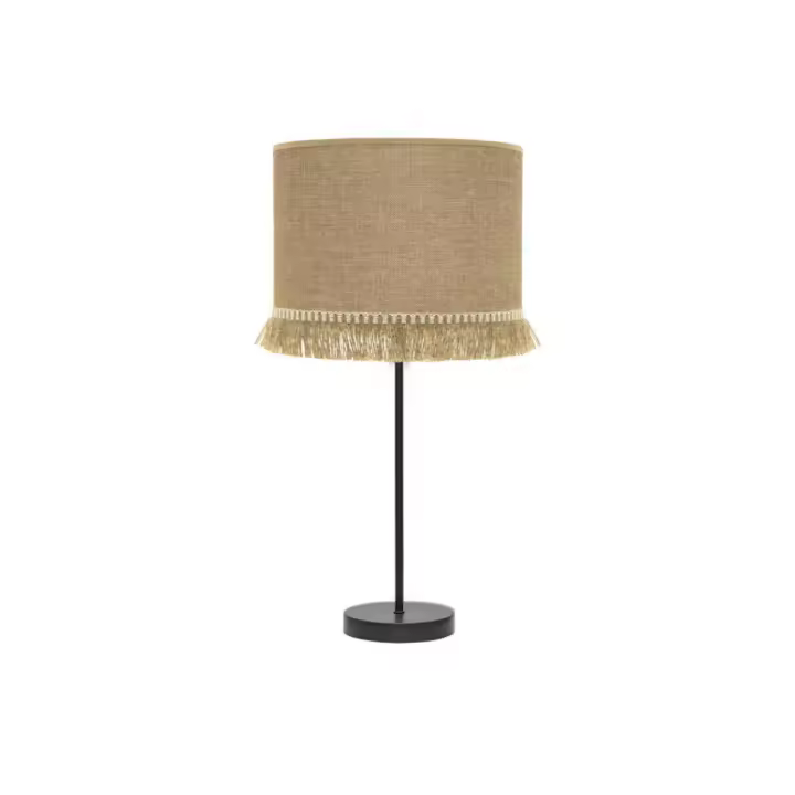Fabrilamp - Sobremesa Alto Sibila 1xe27 Negro /arena 62x30x30 Cm - 1