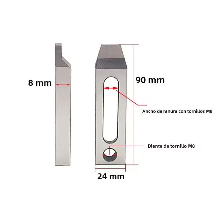 Herramienta De Abrazadera De Acero Inoxidable Para Máquina De Trabajar Con Alambre EDM Jig Holder M6 M8 M10 Placa De Presión Para Máquina De Alambre Lento - 1