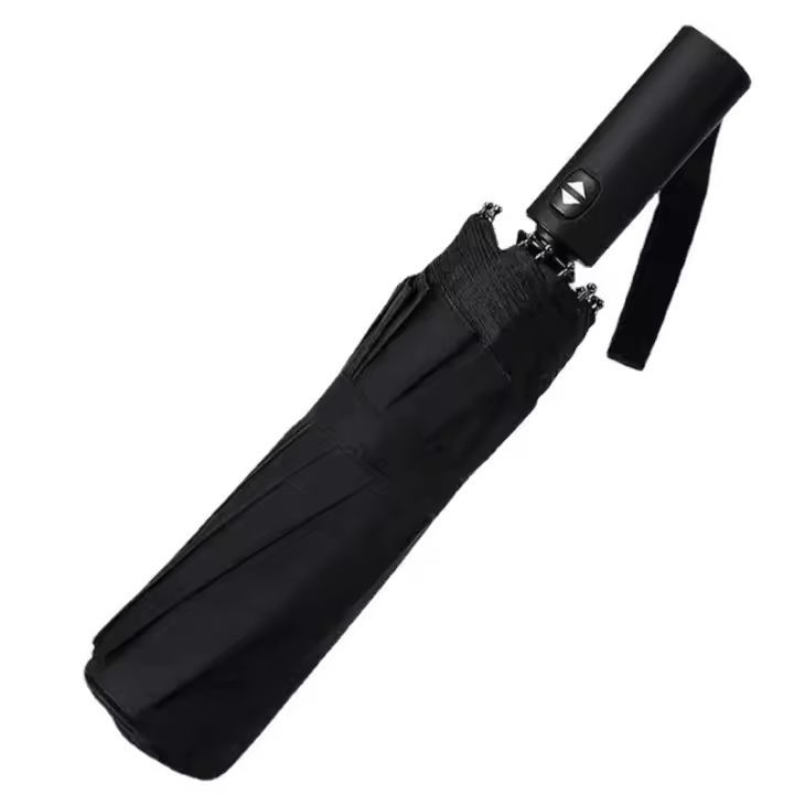 12 bone solid color automatic umbrella lightweight folding extra large parasol anti-ultraviolet - 1
