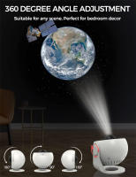 Proyector De Planetario Luz Nocturna Galaxia Rotación 360° Lámpara Estelar Para Decoración De Habitaciones Proyección De Cielo Estelar - details 1
