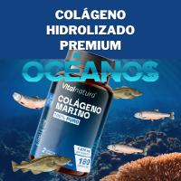 Colágeno Marino Hidrolizado 100% Puro - 1.215mg, 180 Cápsulas  Alta Absorción  Piel Radiante y Sin Arrugas  Huesos y Articulaciones Fuertes  Alivio del Dolor Articular  Fabricado en España  Vitalnatura - details 5