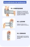 Guante De Apoyo Para Muñeca Con Doble Correa Ajustable Y Diseño Delgado Protección Contra Esfuerzos En Juntas De Dedos Y Tendón Sheath Para Adultos - details 8