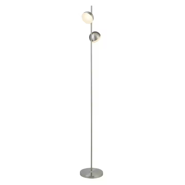 Maceta Contemporánea Tully Acero Plata Policarbonato Led 12W 3000K - 1