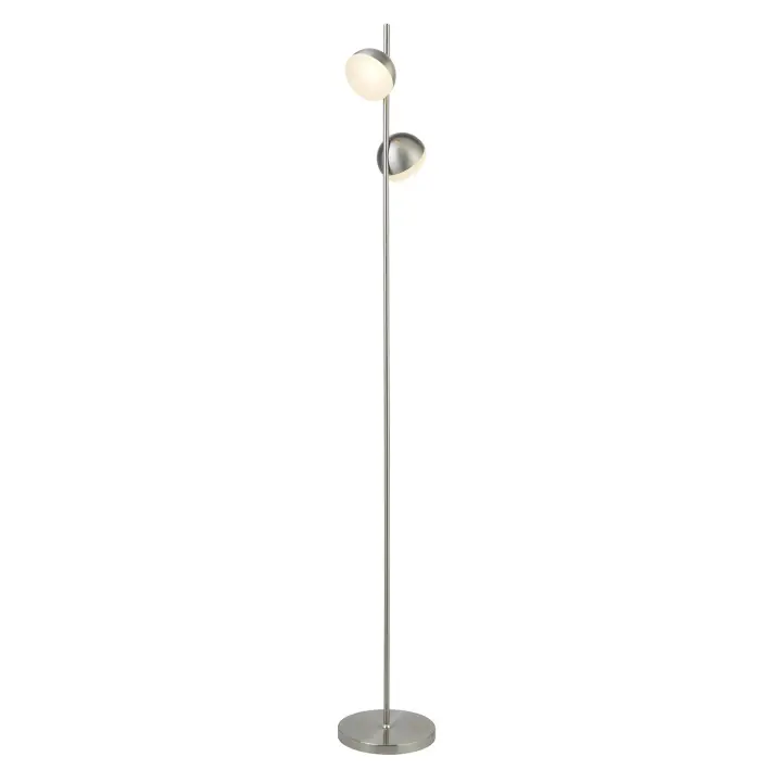 Maceta Contemporánea Tully Acero Plata Policarbonato Led 12W 3000K - 1