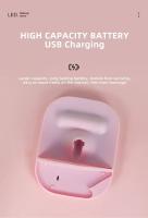 Espejo De Maquillaje LED Con 3 Fuente De Luz Portátil Carga USB Belleza Iluminación Relleno HD Plegable INS Grooming - details 12