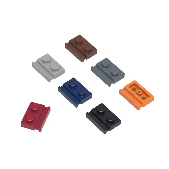 Wange 224Pcs/Lot Accesorios Especiales De Construcción Compatible Con Bloques De Muñeco 1X2 Con Slide Para Niños Juguetes Regalo - 1