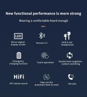 S20 TWS Auriculares Inalámbricos Bluetooth Estéreo Hi-Fi Deportivos Y De Juego Impermeables Con Cancelación De Ruido Active Control De Volumen Botón De Control Inducción Híbrida Plástico - details 1