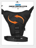 Bolsa Lateral De Motocicleta De Fibra De Carbono Negra Con Carcasa Rígida Bolsa De Cintura Casual Exterior Para Deporte Y Viaje - details 5