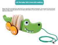 Juguete De Madera Para Bebés Y Niños Pequeños Divertido Croc O Perro Pulle along Tractor Aprendizaje Del Caminar Regalo Para Niños - details 13