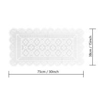 Corredor De Mesa Moderno Minimalista En Blanco Con Encaje Decoración Nórdica Para Mesa De Comedor Televisor Tapete De Té - details 2