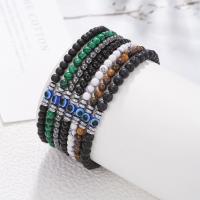 Pulsera De Piedra Natural 4mm Para Hombres Y Mujeres Pulsera De Ojo De Maléfica Suave Y Redonda Para Parejas Joyería De Regalo - details 3