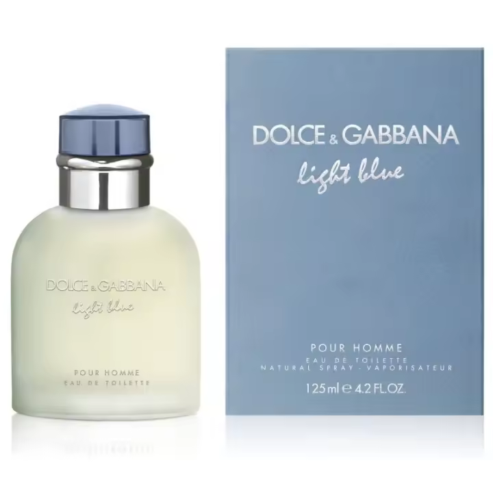 DOLCE&GABBANA Dolce&Gabbana Light Blue Pour Homme 125 Ml Eau de Toilette - Aroma Fresco y Limpio - 1